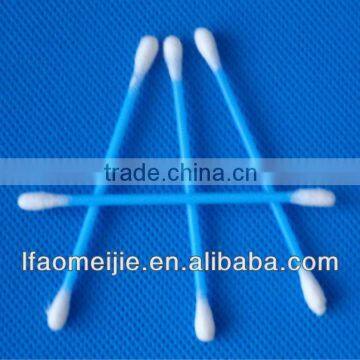 75*2.5mm colorful plastic stick cotton buds in poly bag