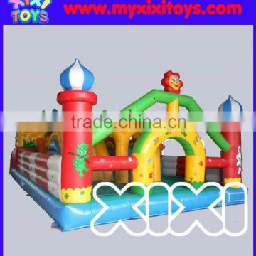 Big inflatable fun city, large amusement park inflatable playground for kids