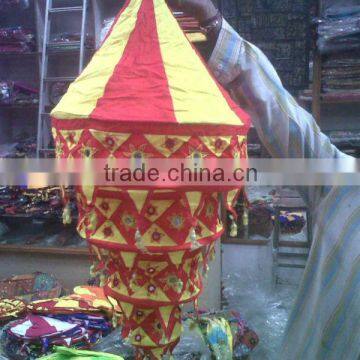 NEW ARRIVAL~INDIAN DECORATIVE FABRIC LAMP-SHADE LANTERNS~SPECIALLY DESIGNED FOR PARTY EVENT DECORATION