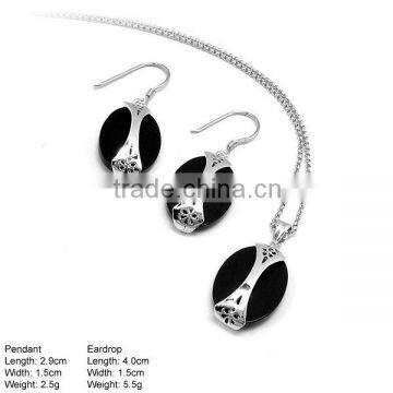 925 Silver Jewelry Set without MOQ, Silver Jewelry with Agate (925TZ010)