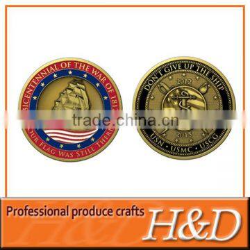 Custom logo popular promotional gold souvenir coin