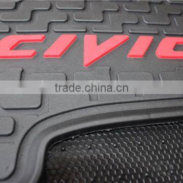 Car Boot Liner Custom Fit Floor Mats Specially for Honda Civic 2014 photo-4