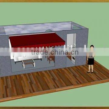 iPrefab--BCHS-M10 Collapsible foldable convenient container camping showroom bar exhibition hall