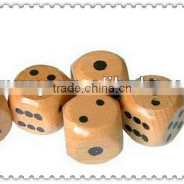 various sizes antique wooden dice