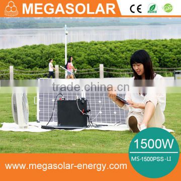 2016 1500w mini solar generator system for home appliances