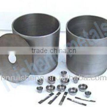 tungsten crucible and cover