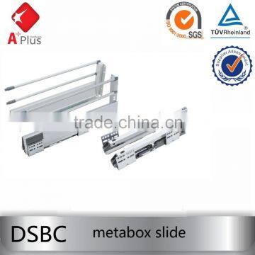 DSBC push to open Heavy duty metal box drawer slide