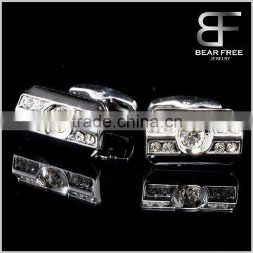 Modern Style Fashion Enamel Cufflinks CZ inlay Wholesale