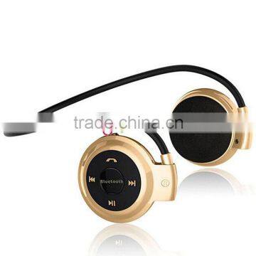 Wireless Bluetooth Headphone Headset Sport Stereo Earphone For IPhone Samsung Golden photo-2