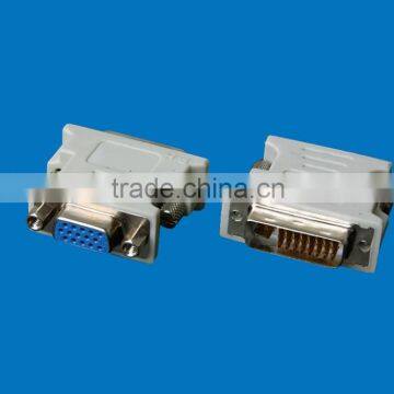 Professional Manufacturer of DVI 24+5P male to VGA 15P Female Converter