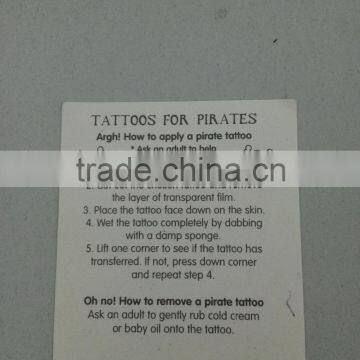 Non-toxic Eco Friendly Low Price Customized Temporary Tattoo Sticker photo-3