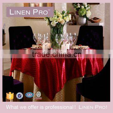 LinenPro Cocktail Table Cloth With Fringe, Beer Pong Table Cloth photo-4