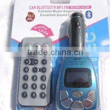 Car Bluetooth mp3 with FM Transmitter,can support card Car mp3 Bluetooth