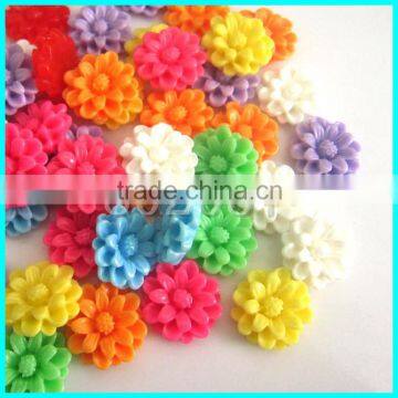 Emboss Flower Flat back Resin Flower ,Chirstmas Flower Decoration