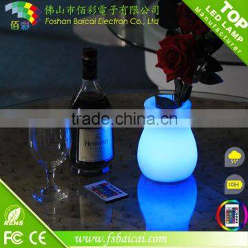 PE plastic waterproof led table lamp/led table decoration light for coffee shop/hotel