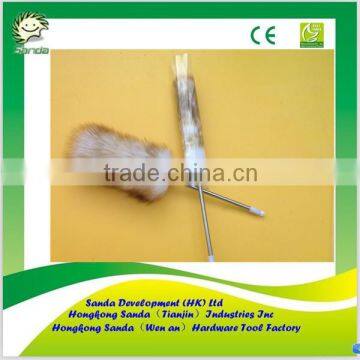 house cobweb cleaning lambwool duster with stainless steel handle