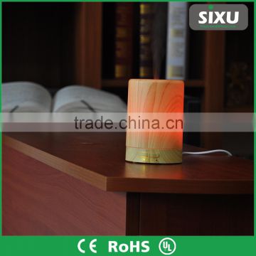 Wood grain car electric ultrasonic nebulization portable air purifying aroma diffuser