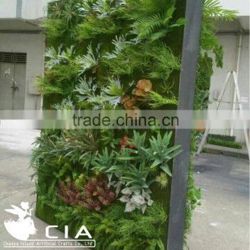 Reception Desk Artificial Decorative Plastic Plants Wall Indoor photo-2