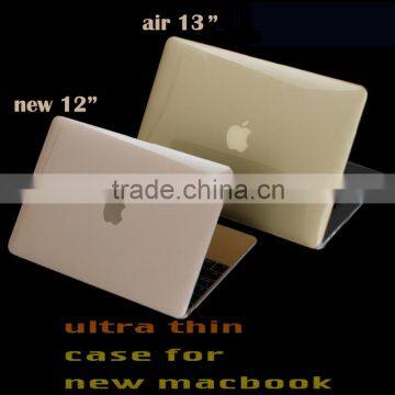 Glossy skin hard PC case for MacBook 12 cover