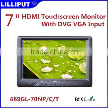 669GL-70NP/C/T cheap 7 inch mini computer monitor with touch screen