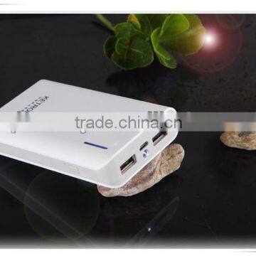 double USB LED lighting Li-ion mobile universal portable power bank