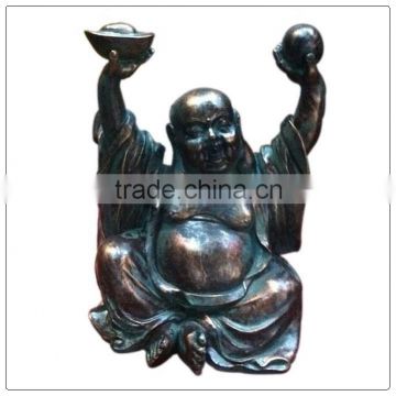 Middle size Chinese Lucky buddha statue holder the ingost