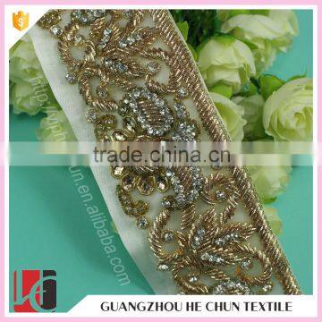 HC-7484-1 Hechun 2016 Crystal Material Iron On Bridal Belt Bride Sash photo-5