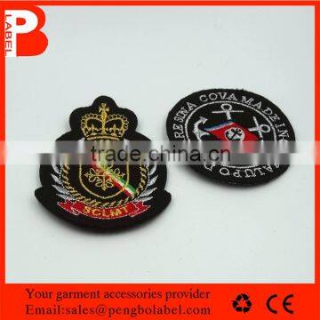 wholesale embroidered heat press patches for coat