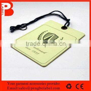 Professional designed Custom embossed recyled pant hang tags with safe pins