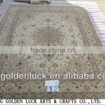 8x10ft Chinese Handknotted Wool and Silk Blend Carpets Rugs for Sale