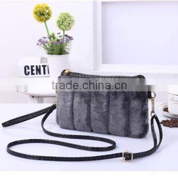 Fake Fur Skin Handbag faux fur crossbody bag