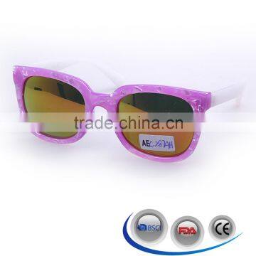 Retro multi colors custom logo printing sunglasses child