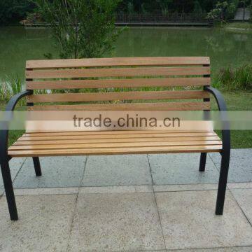 metal outdoor bench