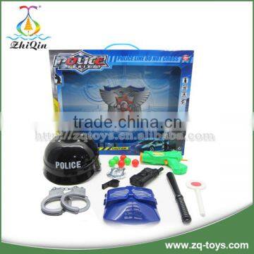 Hot selling plastic police toy set for children role play