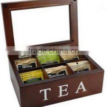 wooden tea box