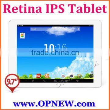9.7 inch Retina IPS tablet pc 2048*1536 RK3188 4G RAM 64GB ROM Android Camera MP5.0 Build-in Bluetooth Wifi Tablet PC