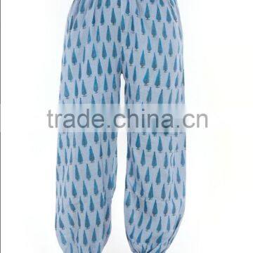 Indian Hand Block Printed Baggy Trouser Harem Pants For Women photo-4