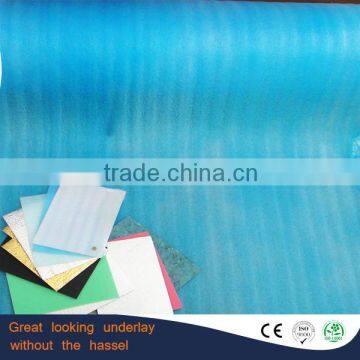 blue EVA underlayment back flooring