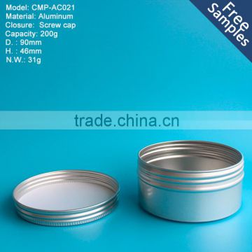 Latest design Wholesale empty tin cans aluminium tin cans metal round aluminium can