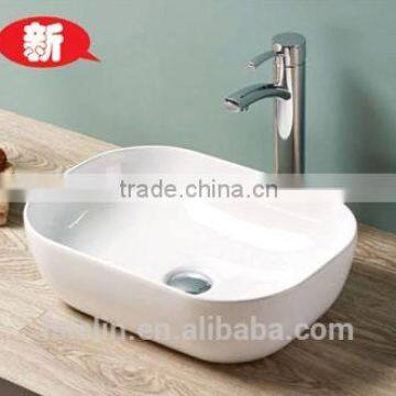 LELIN latest super thin,slim edge art ceramic basin lavatory bowl sink bathroom vanity wash basin