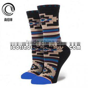 Black OEM Serivce Wholesale Elite Customed Design Thin Women Cotton Foot Tube Socks