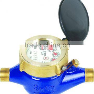 Multi jet brass water meter