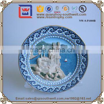Custom New Products Art Craft Souvenir Plate Blank Souvenir Plate