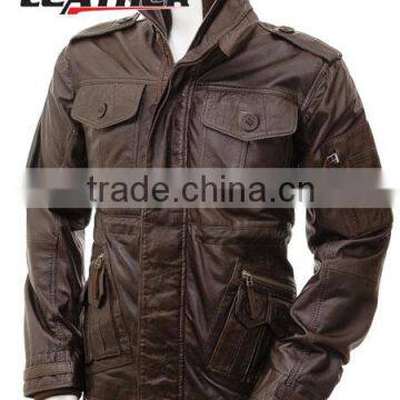 MENS LEATHER COATS / CUSTOM MADE MENS LEATHER COATS / MENS FASHION LONG COATS