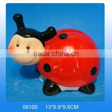 High quality ceramic beetle money bank