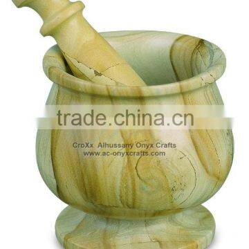 Burm Teak Marble Mortar Pestle in best price