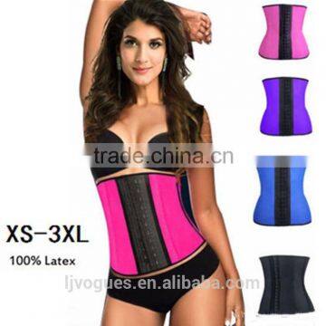 latex waist cincher Sport latex Waist training corsets steel bone corselet sexy corset gaine amincissante waist trainer Corpete