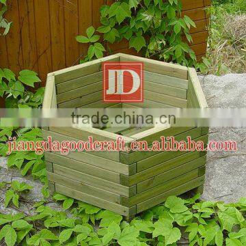 wooden planter