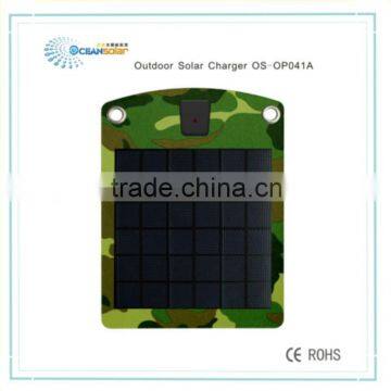 hot soale high quality solar mobile charger with CE&RoHS certificate 4W thin film solar panel OS-OP041B Guangzhou factory