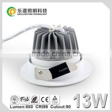 2015 Newest Design High CRI 99ra Tuv and Saa Passed Color Temperature Changed 2000k to 3000k Led Cob Downlight photo-3